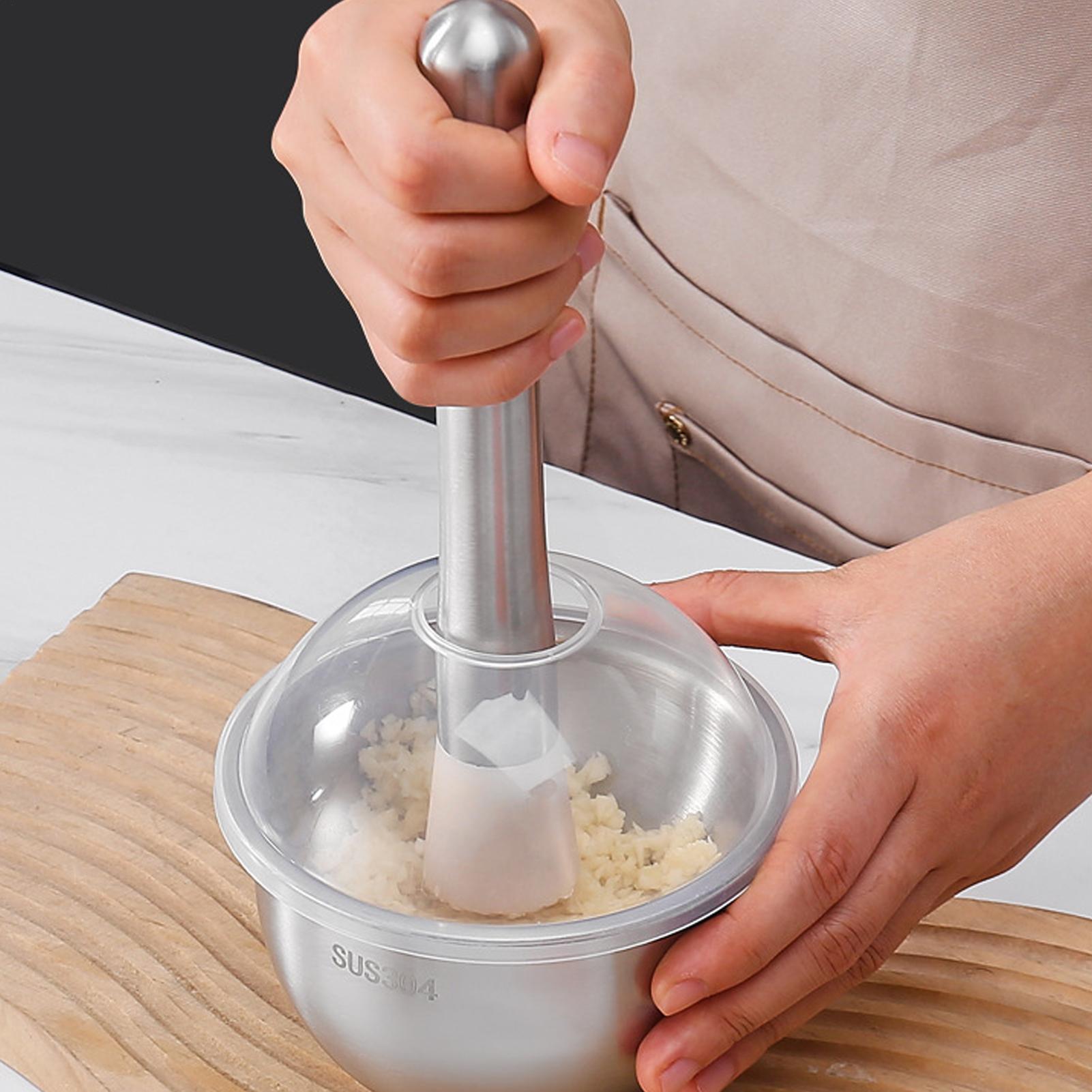 Meal Prep Manual - Stainless Steel Garlic Press Manual Condiment