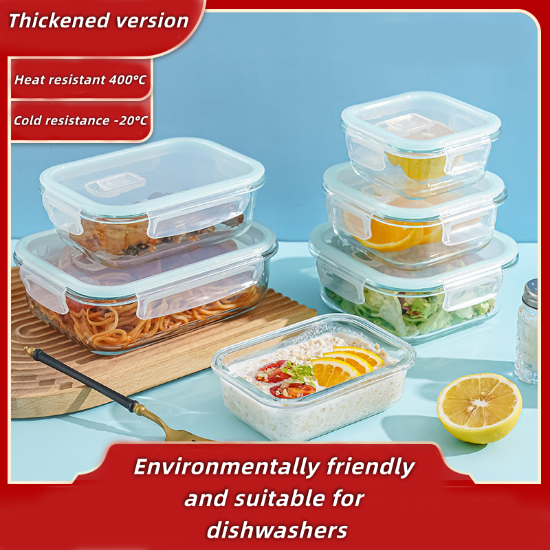 Meal Prep For A Day - Glass Lunch Box Food Storage Containers