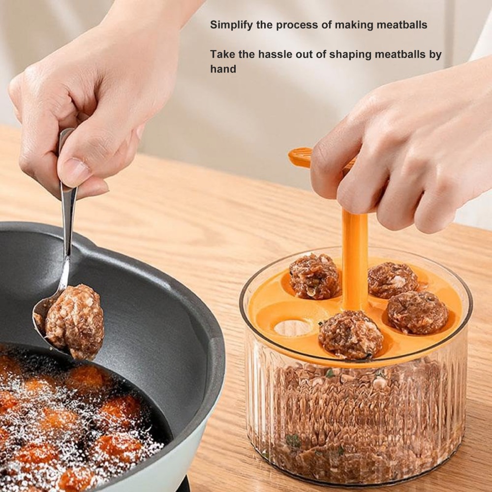 Manual Meatball Maker 5 Balls  - Meal Prep Rice recension och pris