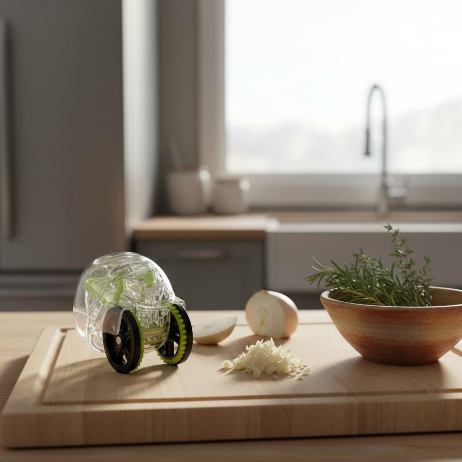 Hand Push Garlic Chopper Fast  - Meal Prep Manual recension och pris