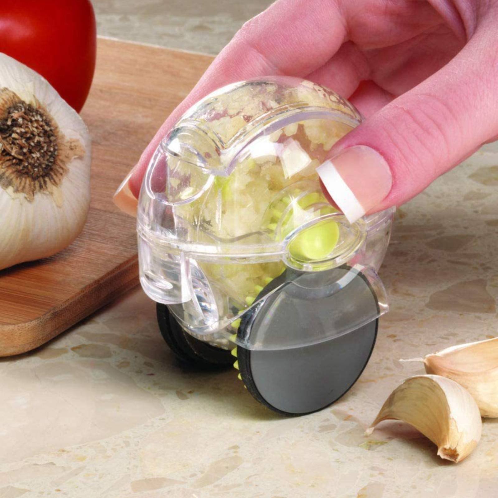 Hand Push Garlic Chopper Fast  - Meal Prep Manual recension och pris
