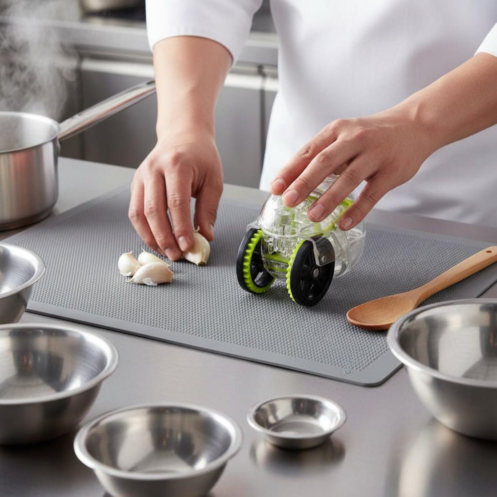Hand Push Garlic Chopper Fast  - Meal Prep Manual recension och pris