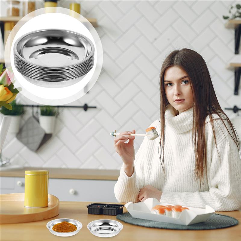 10Pcs Sauce Dish Stainless Ste - Sauce Dipping Cup recension och pris