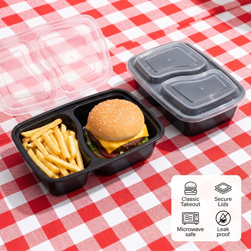 35oz 20 Pack 2 Compartment Lea - Meal Prep For A Day recension och pris