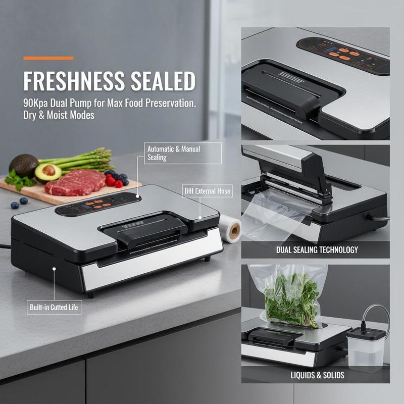 Food Preservation System 90Kpa - Meal Prep Manual recension och pris