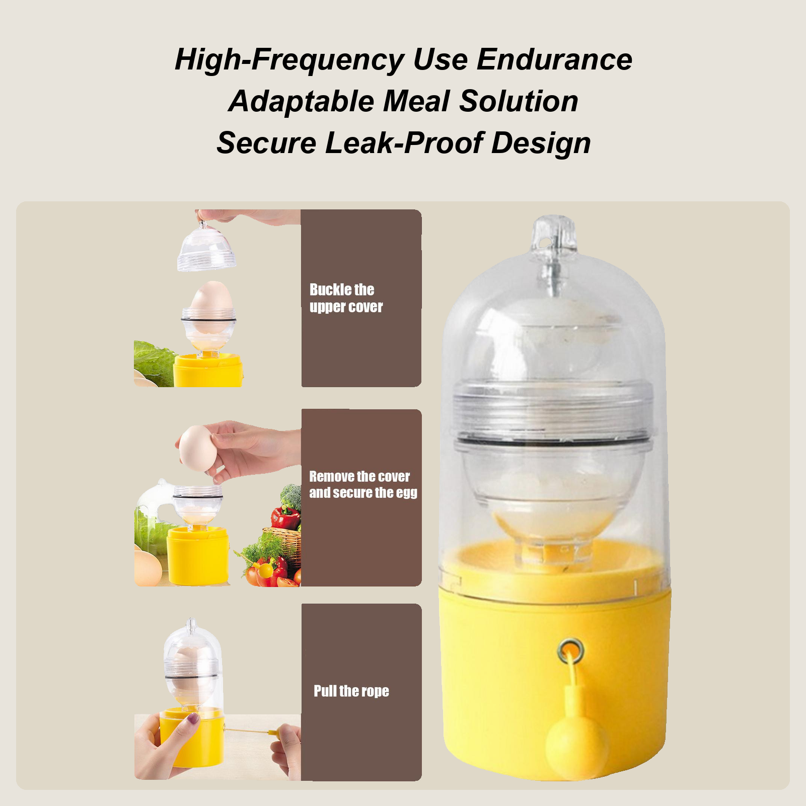 Egg Yolk Mixer Spinner Hand Po - Meal Prep Manual recension och pris