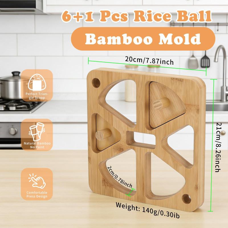 5/6 Holes Riceball Mold Classi - Meal Prep Rice recension och pris
