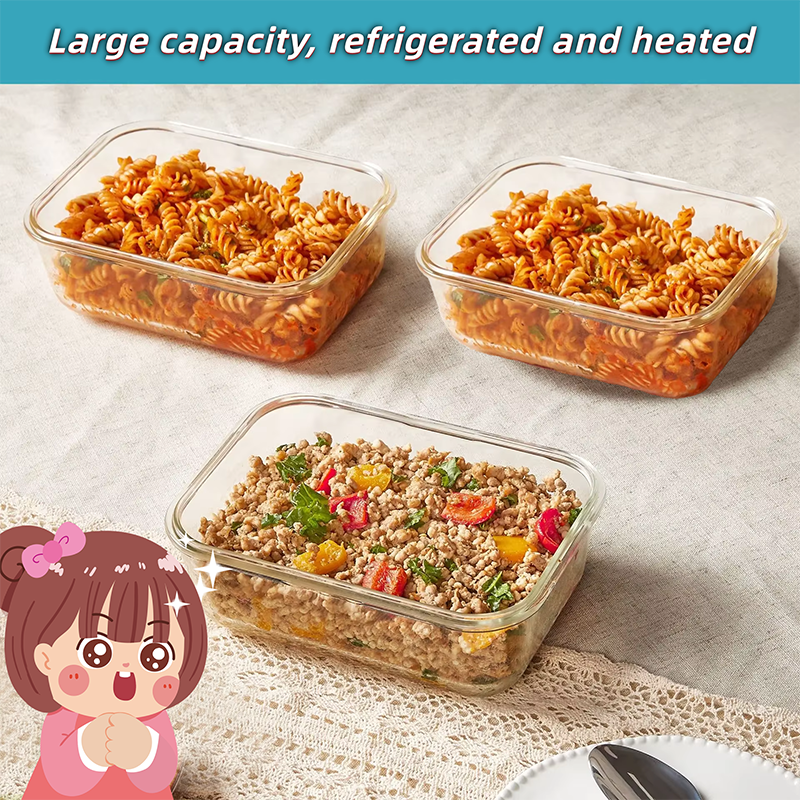 Glass Lunch Box Food Storage C - Meal Prep For A Day recension och pris