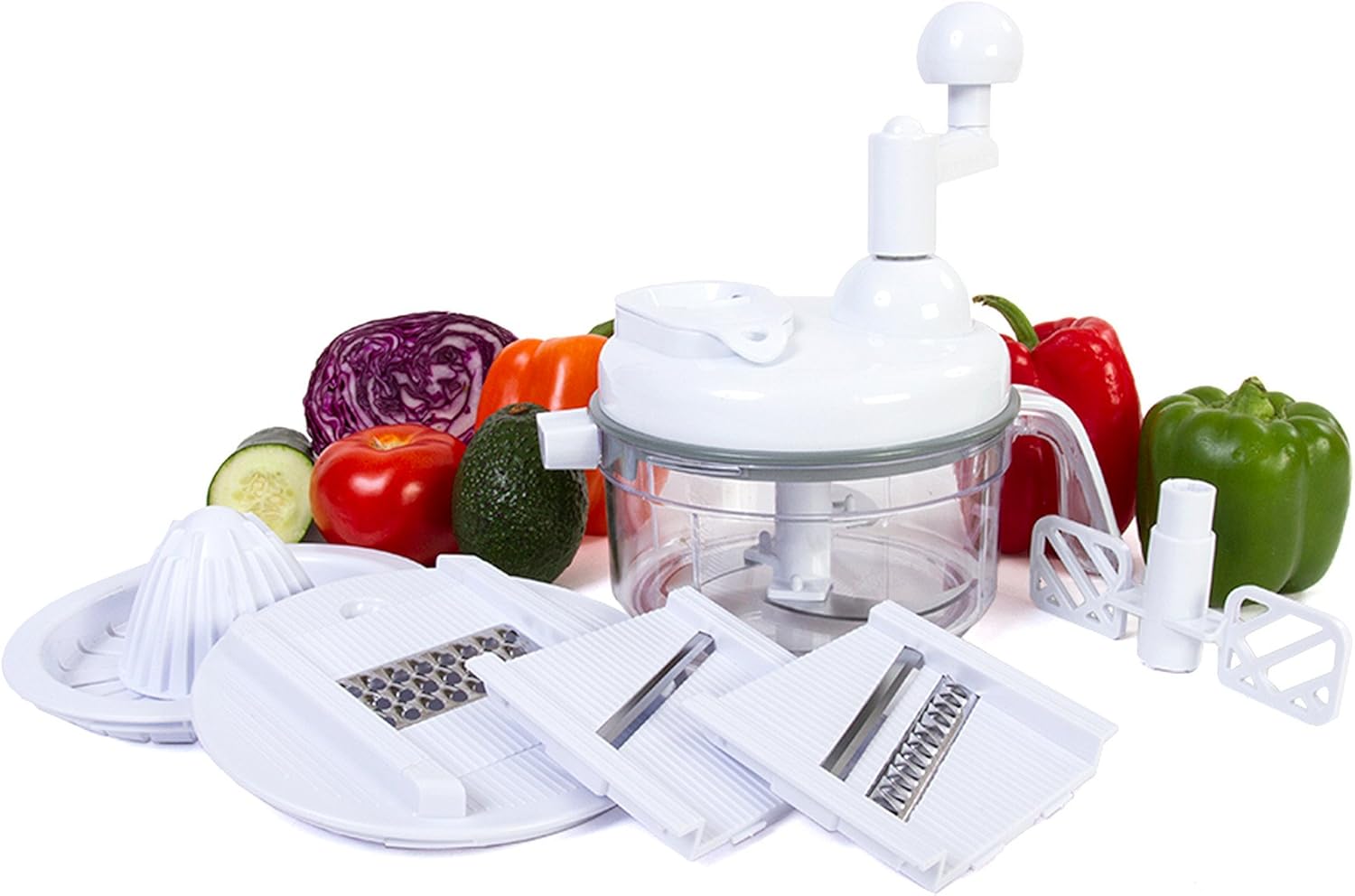 7-in-1 Manual Food Processor - - Meal Prep Manual recension och pris