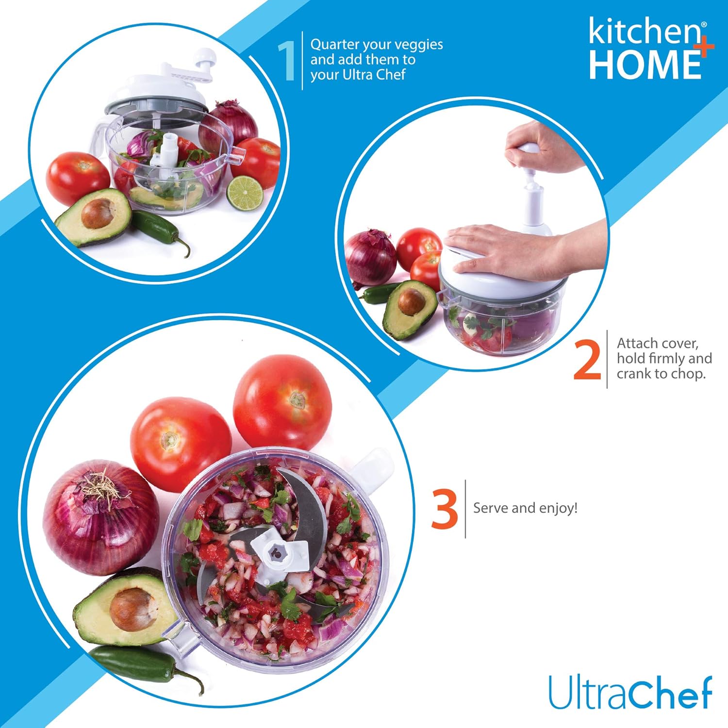 7-in-1 Manual Food Processor - - Meal Prep Manual recension och pris