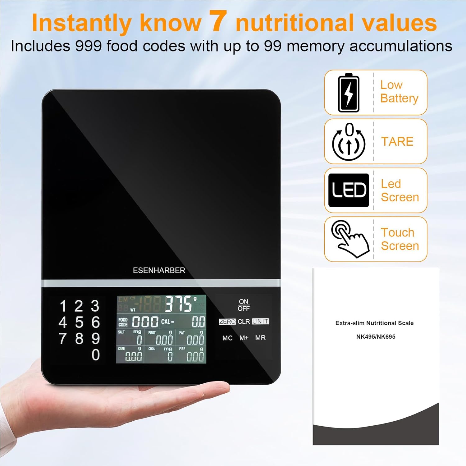 Digital Food Scale with Calori - Meal Prep Weight Loss recension och pris