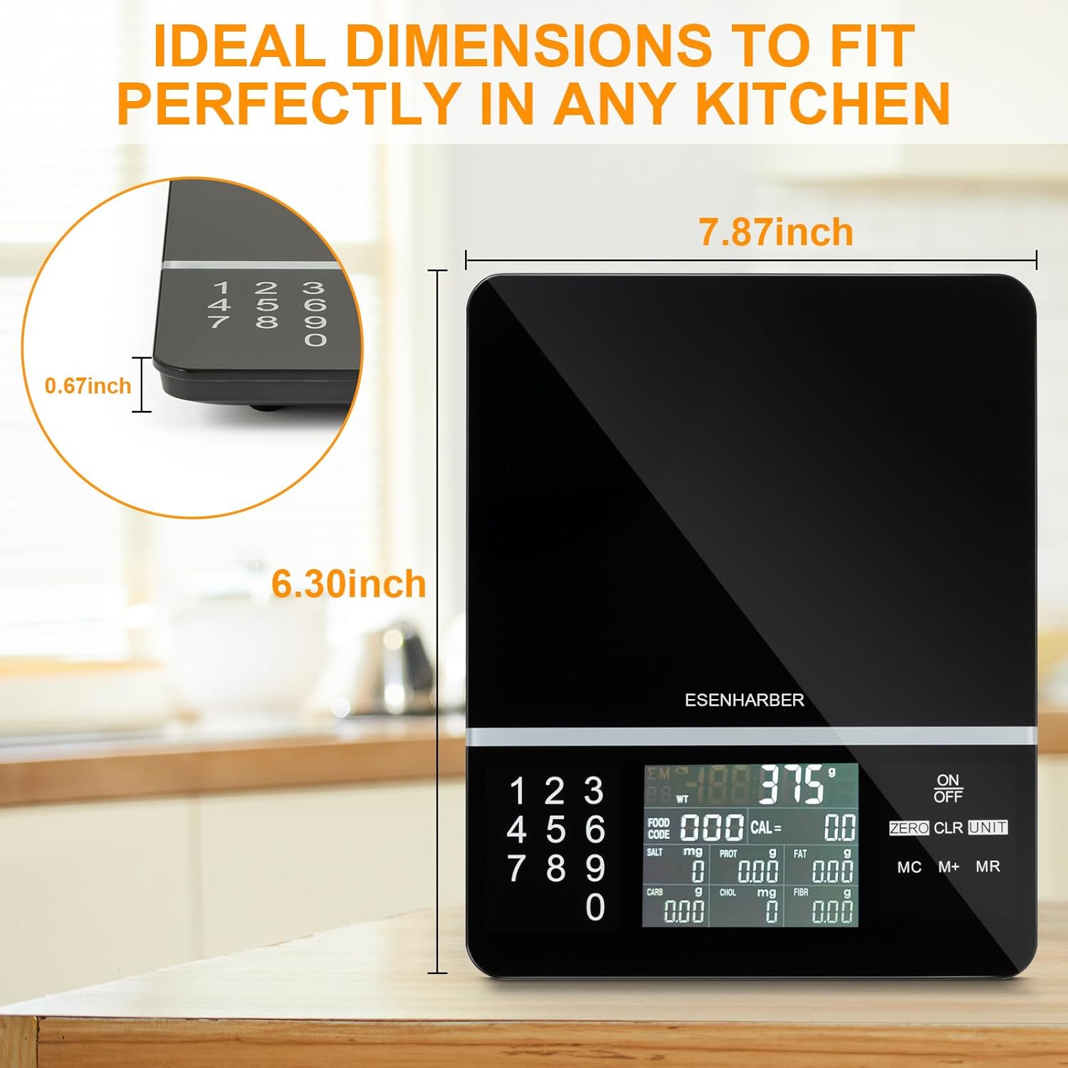 Digital Food Scale with Calori - Meal Prep Weight Loss recension och pris