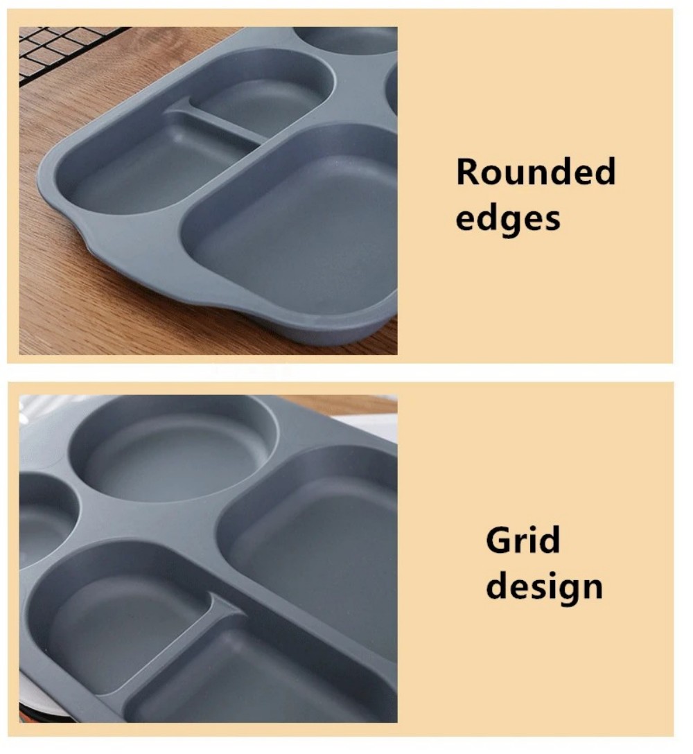 Reusable 5-Compartment Plate,  - Meal Prep Weight Loss recension och pris