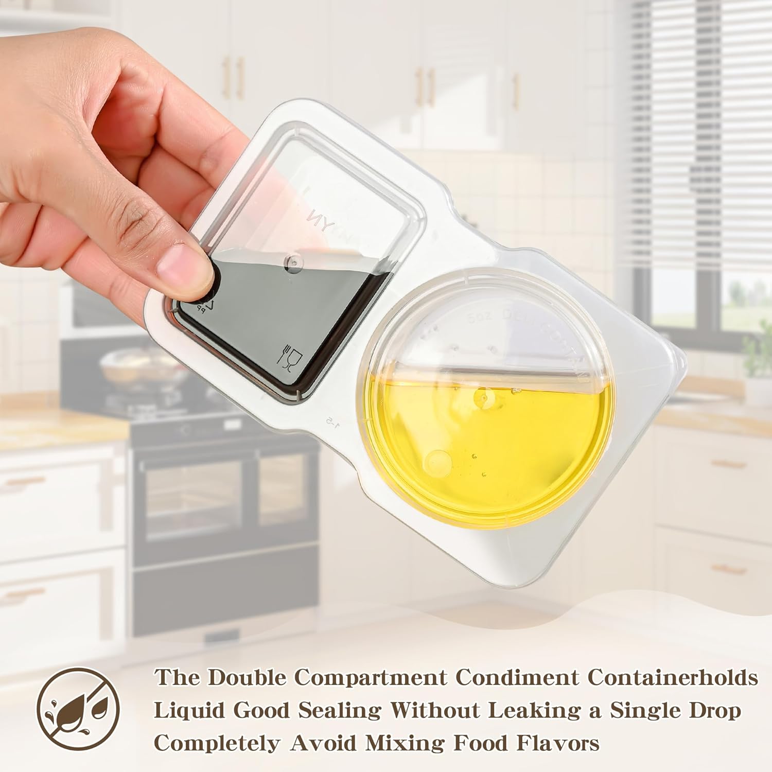 20pcs Portable Dual Compartmen - Sauce Dipping Cup recension och pris